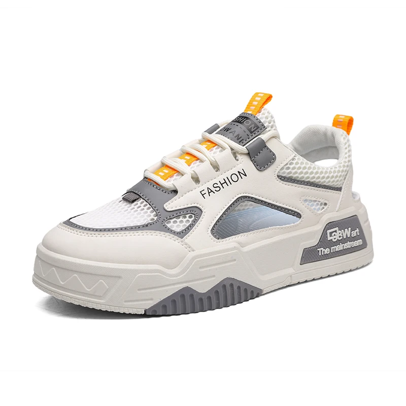 

Men's summer breathable board shoes, motorcycle hollowed out sports and leisure trendy shoes