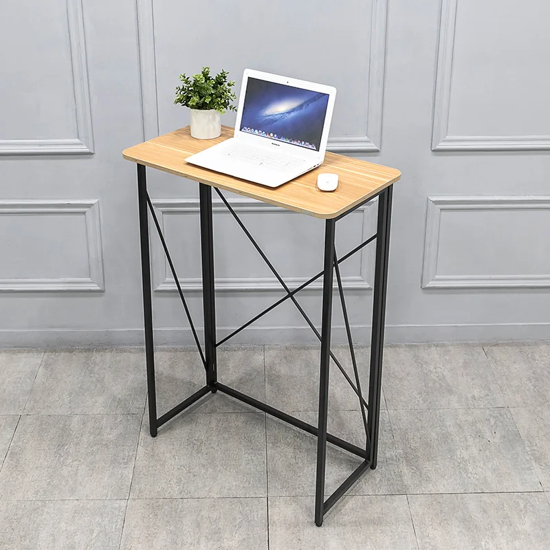 Foldable Standing Desk Office Table for Computer Work Ergonomic Writing Desk for Small Spaces