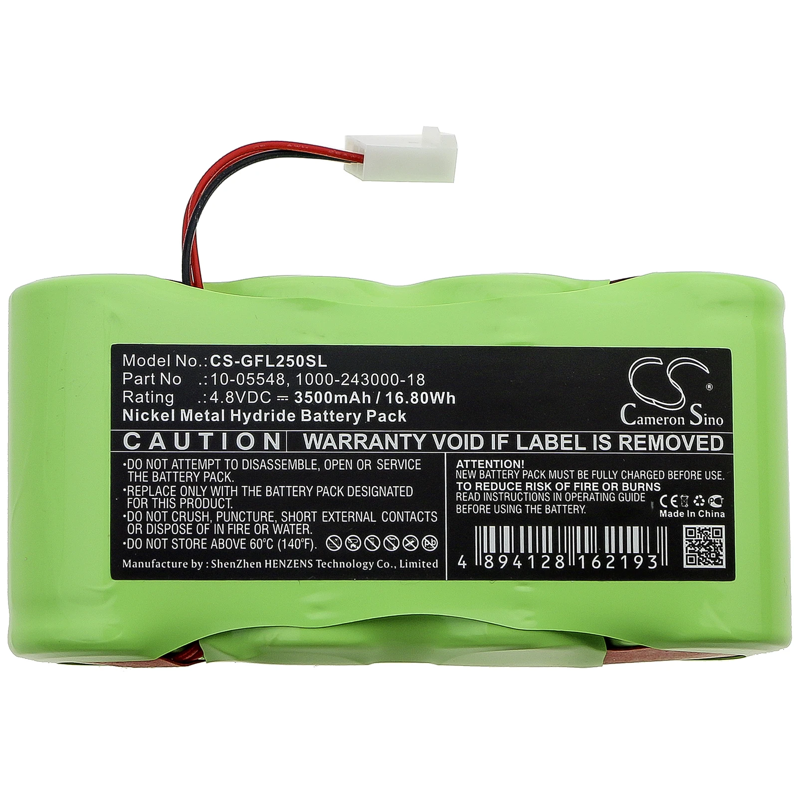 Cameron Sino 3500mAh Battery For Geo-Fennel 1000-243000-18  10-05548 Fennel FL 250 VA-N  METLAND FL250VA  LX250