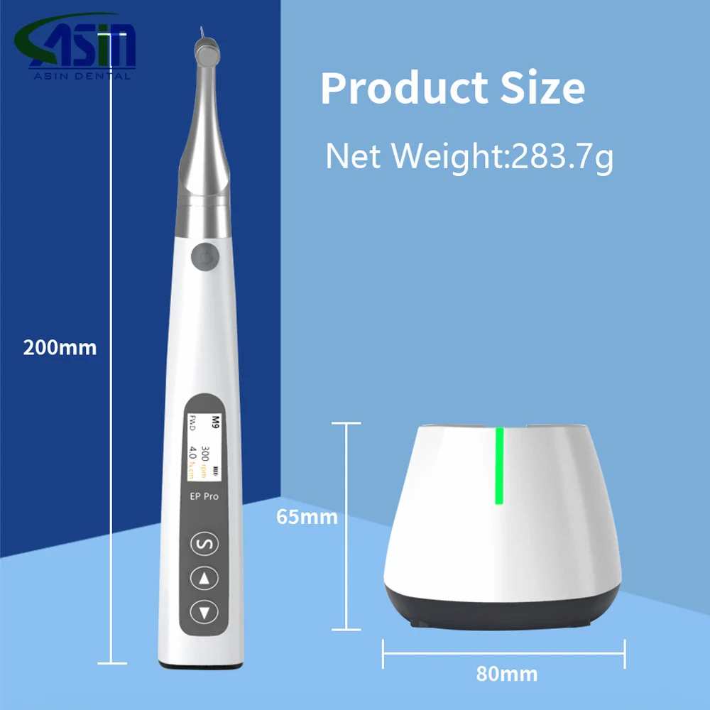 Instruments dentaires avancés sans fil, moteur Endo, localisateur Apex, EP-Pro sans balais, acier inoxydable, rapport 6:1