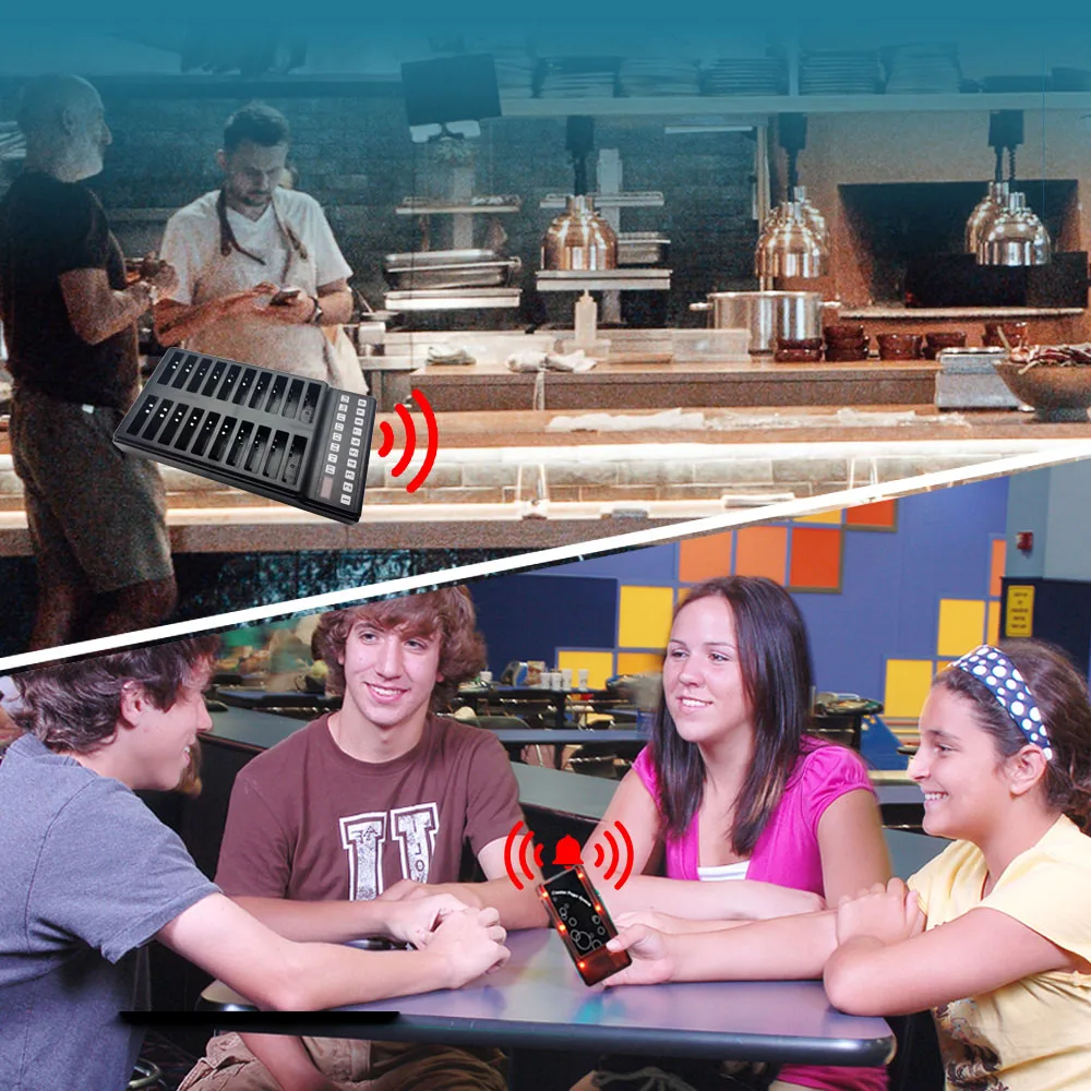 System Waiter Call Guest Pager Service Wireless Restaurant Paging System Wireless Queuing Pager