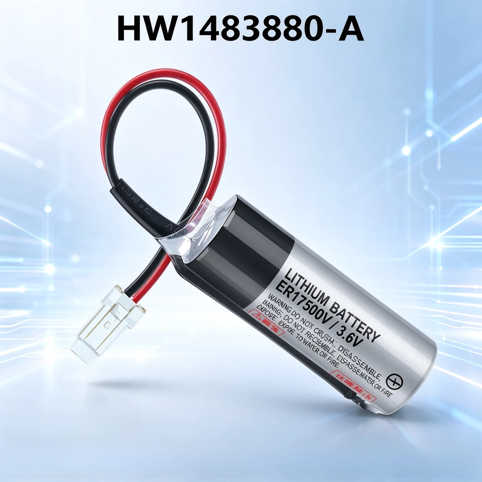 5pcs  Premium HW1483880-A ER17500V 3.6V Lithium Battery for Yaskawa YRC1000 Robot