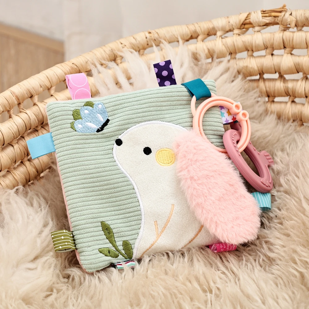 ألعاب الأطفال كتب لينة متعددة الوظائف القماش الكرتون الأرنب كتاب الحسية التعلم المبكر الطفل ألعاب مهدئة 0-12 شهرا هدية الطفل #1