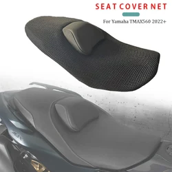 Motorcycle Accessories For 2022 2023 2024 Yamaha TMAX560 TMAX T MAX 560 Rear Seat Cowl Cover 3D Mesh Net Sunproof Protector