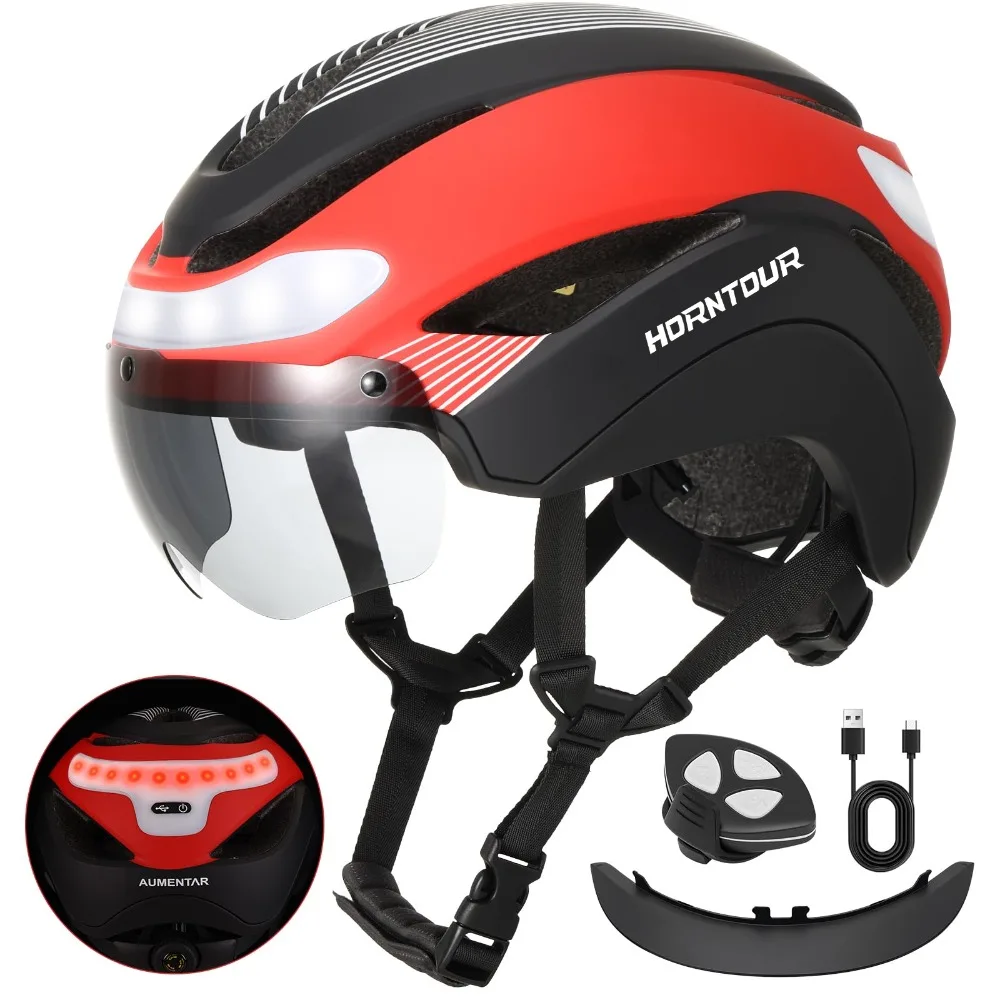 

Велосипедный шлем Horntour 2025, фонари для гонок, шоссейный велосипедный шлем для мужчин и женщин, защитная кепка для спорта на открытом воздухе, Pro Cycling Bicicleta