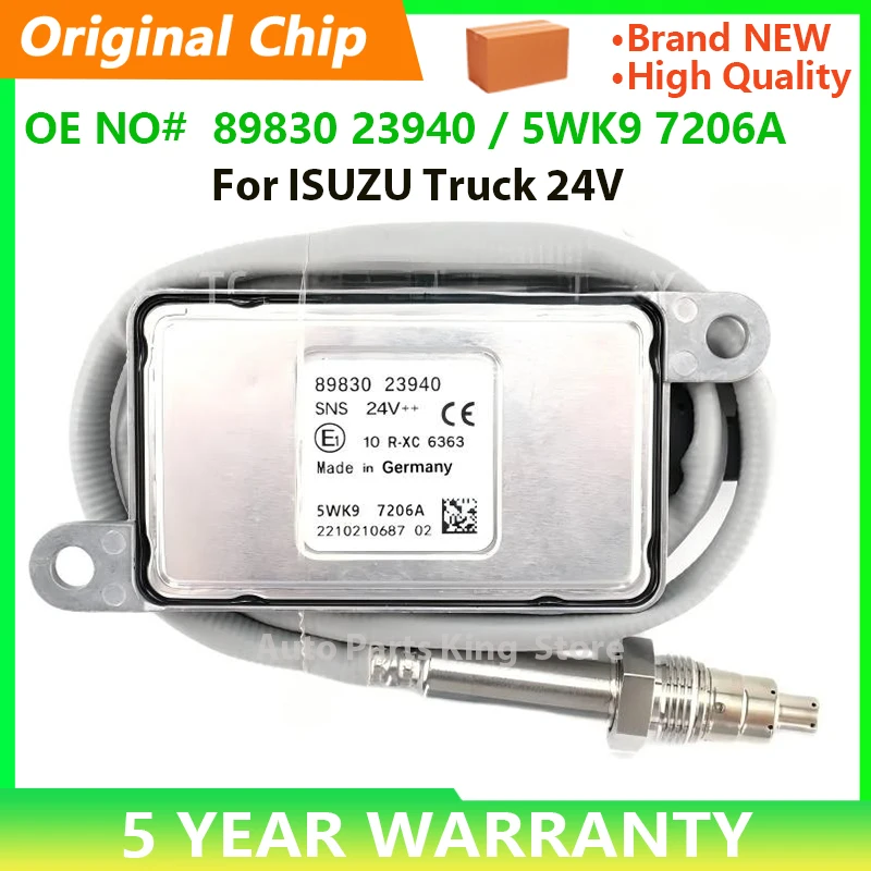 

5WK97206A 5WK97206 8983023940 Brand New NOX Sensor Nitrogen Oxygen Sensor for Isuzu 24V