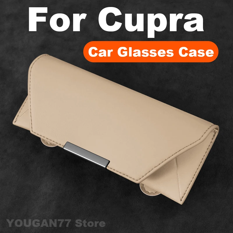 حافظة نظارات سيارة عالمية لـ Cupra Leon Formentor PHEV Tavascan Terramar Ibiza Ateca Born 2025 ملحقات إطار نظارات السيارة