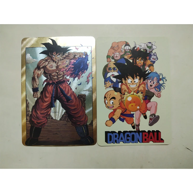 New Dragon Ball Son Goku Chichi Torankusu Son Gohan Majin Buu Color Flashcards Game Collection Children\'s Toys Birthday Gifts