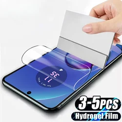 3-5Pcs Explosion-proof HD Hydrogel Film For Motorola Moto G64 G54 G34 G24 G14 G04 G04S G84 G55 G45 G60 G50 G30 Screen Protectors