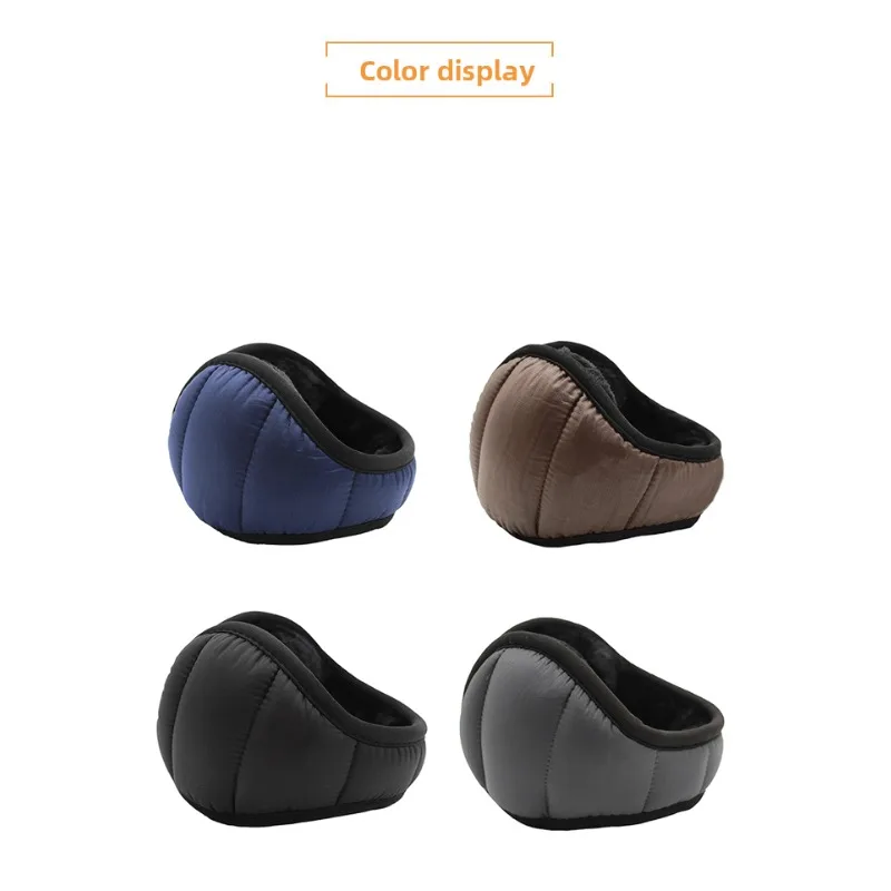 

Теплые флисовые ветрозащитные водонепроницаемые наушники для мужчин, складные, для защиты от холода зимой