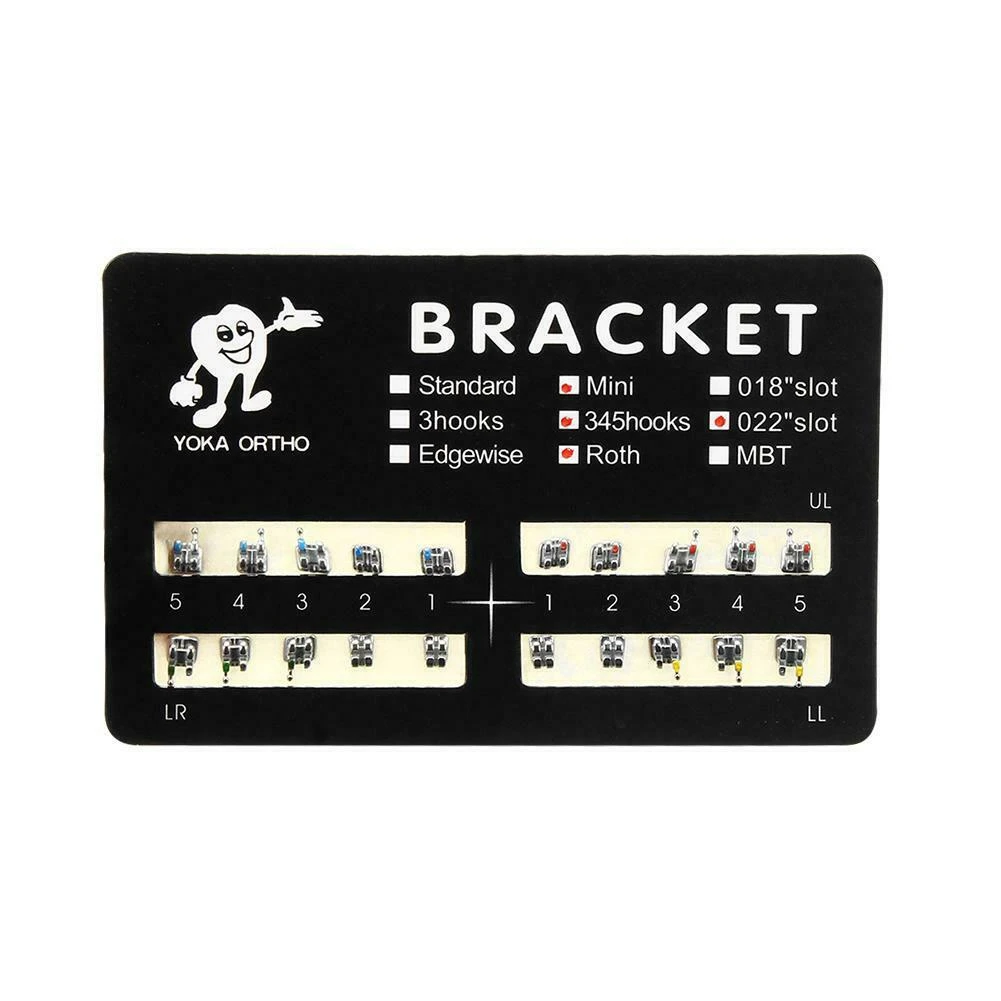 10 Packs Dental Ortho Teeth Use Metal Brackets Braces Mini 022 3-4-5 Hooks Bracket Dental Metal Bracket  bracket ortodoncia