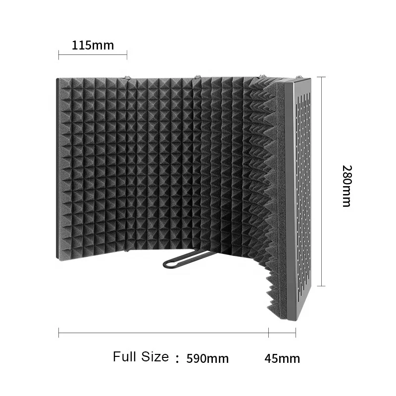 Hot Sale 5-Door Metal Soundproof Microphone Isolation Hood