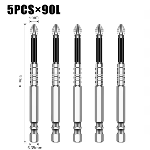 K5 Non-slip High Hardness Bit S2 Strong Magnetic 5A Black Non-slip Cross Head Electric Drill Electric Screwdriver Bit - Image 48