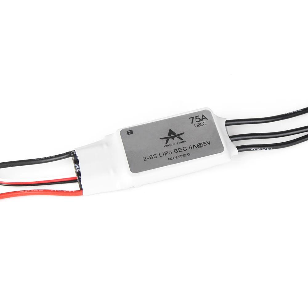 AT75A Brushless RC ESC for Fixed Wing Dc with 2S-6S Lipo Battery Power stock