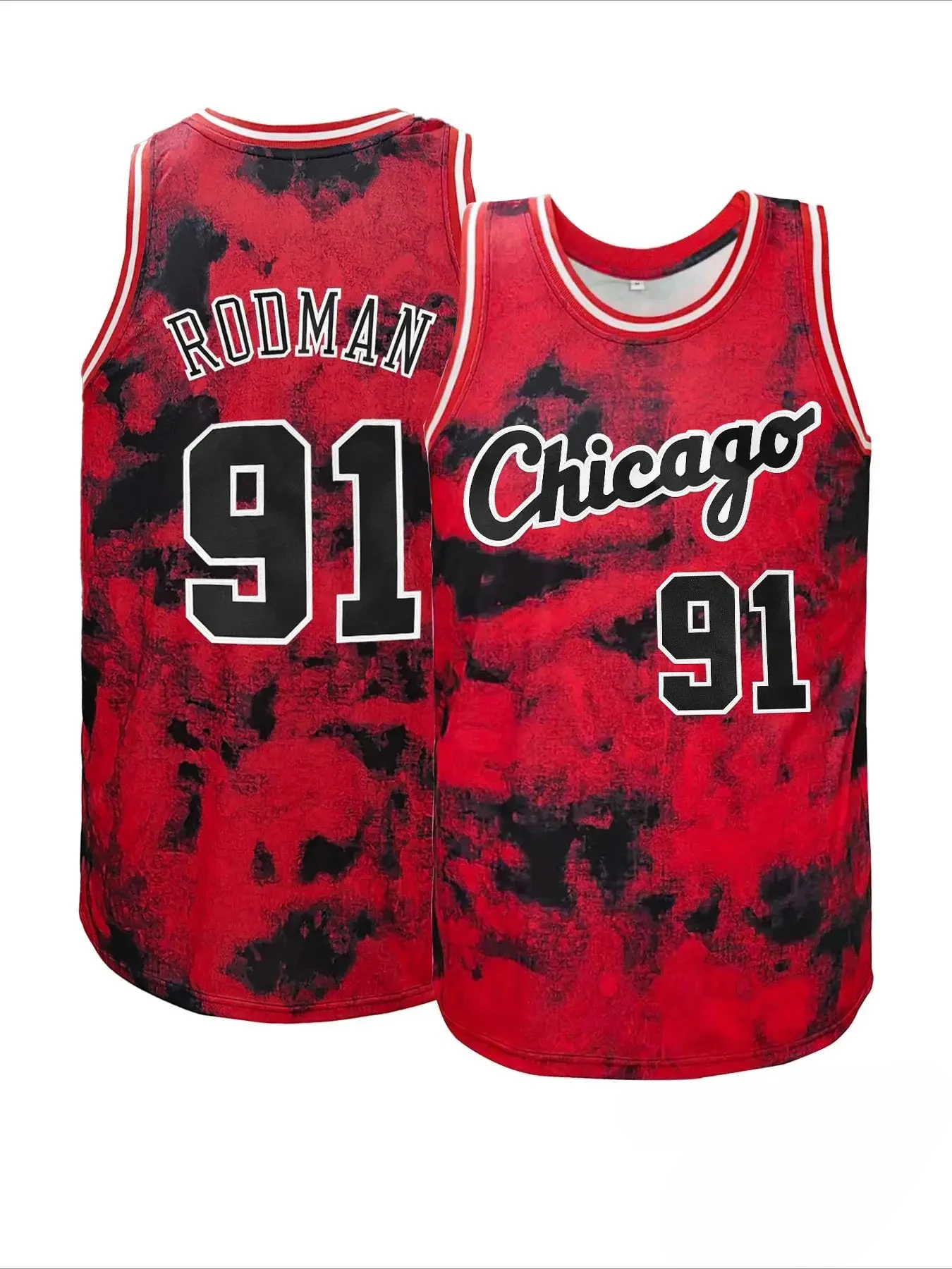 O Último Dennis Rodman #   Camisa de Basquete Chicago 91 para Homens e Mulheres em 2026, Impressão 3D para Famílias