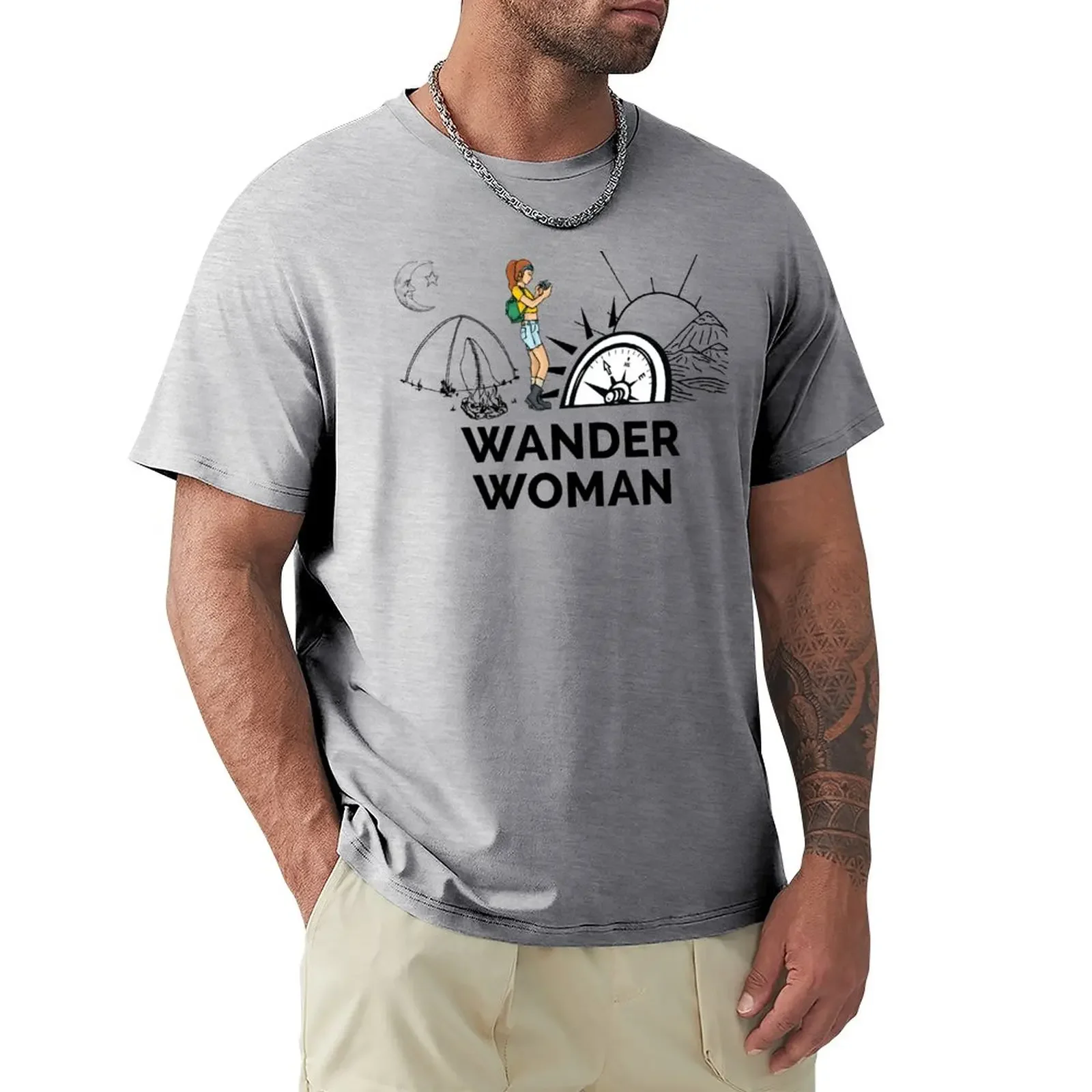 Wander Woman T-Shirt Aesthetic clothing customs mens t shirt graphic boys animal print summer top men clothings