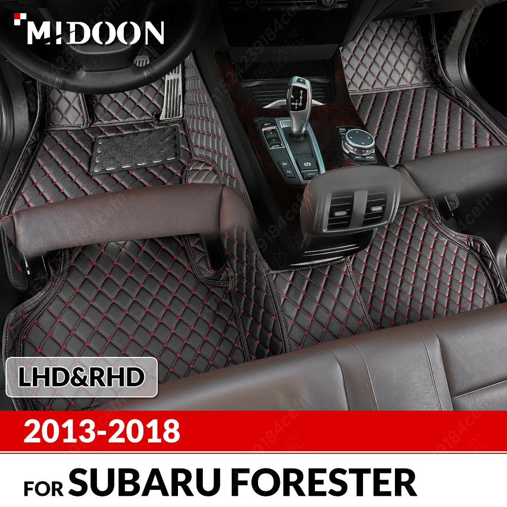 

Автомобильные коврики для Subaru Forester 2013 2014 2015 2016 2017 2018, индивидуальные подушечки для ног, автомобильный ковер, аксессуары для интерьера