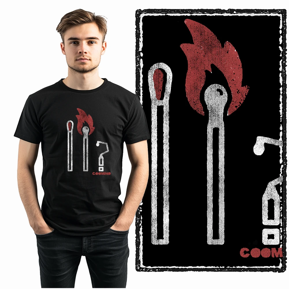 Coolmind U0171 100% Cotton cool fire Exclusive Graphic Unisex T shirt big size street men tshirt o-neck t-shirt men tee shirt