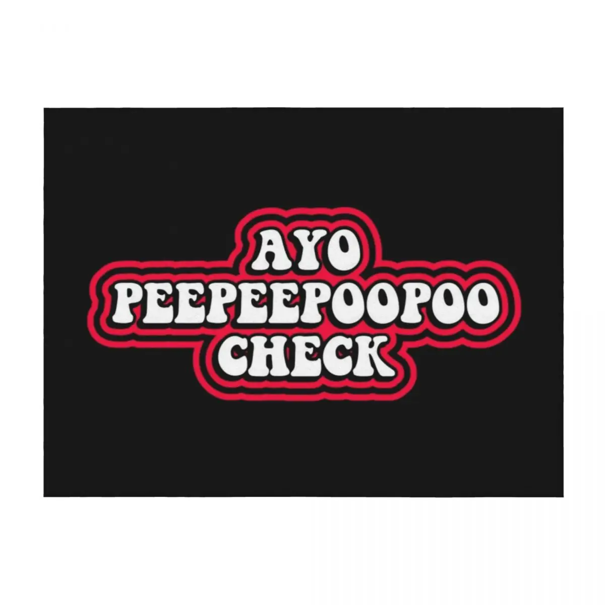 

AYO PEEPEEPOOPOO CHECK Throw Blanket Sofa Quilt Luxury Thicken Cute Decorative Beds Blankets