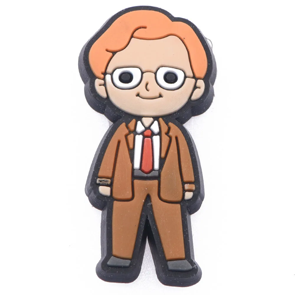 Wanda dekorasi sepatu, 1 buah sepatu visi seri pesona kartun PVC untuk sandal bakiak aksesoris gelang hadiah pesta anak-anak