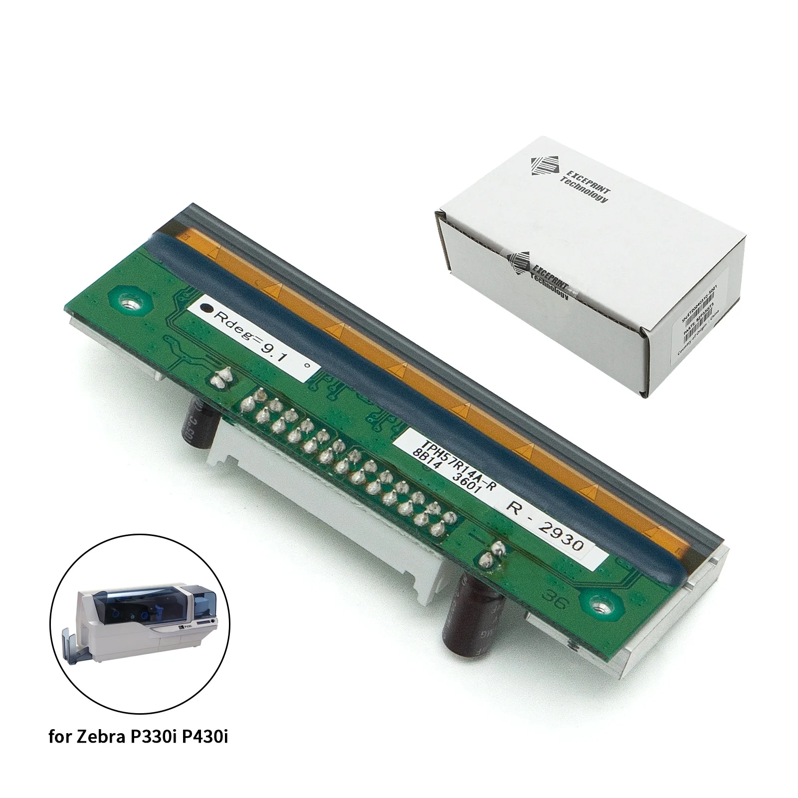 ✅   Para impresora de tarjetas de identificación Zebra P330i P430i P330m 305DPI cabezal de impresión térmico de 300 ppp, 105912G-346A ✅