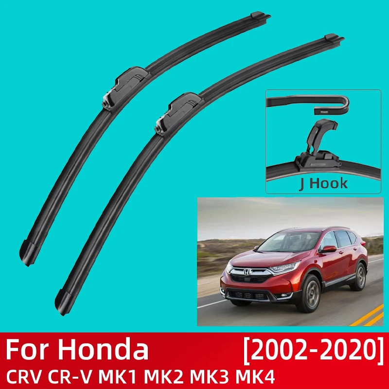 

For Honda CRV CR-V 1995-2020 1996 1997 1998 1999 2000 Car Accessories Front Windscreen Wiper Blade Brushes Wipers U Type J Hooks