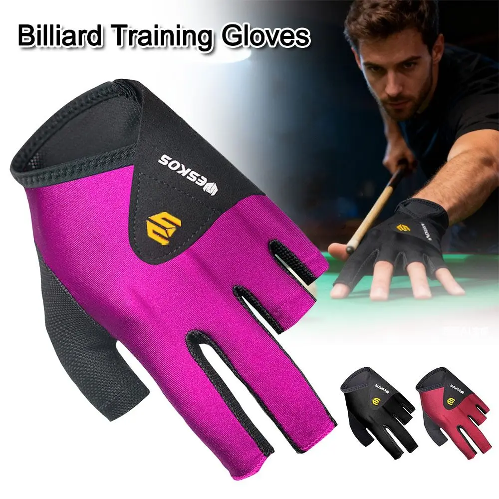 

Перчатки для бильярда (левая/правая рука), нескользящие, эластичные, для тренировок, дышащие, быстросохнущие, для снукера и бильярда