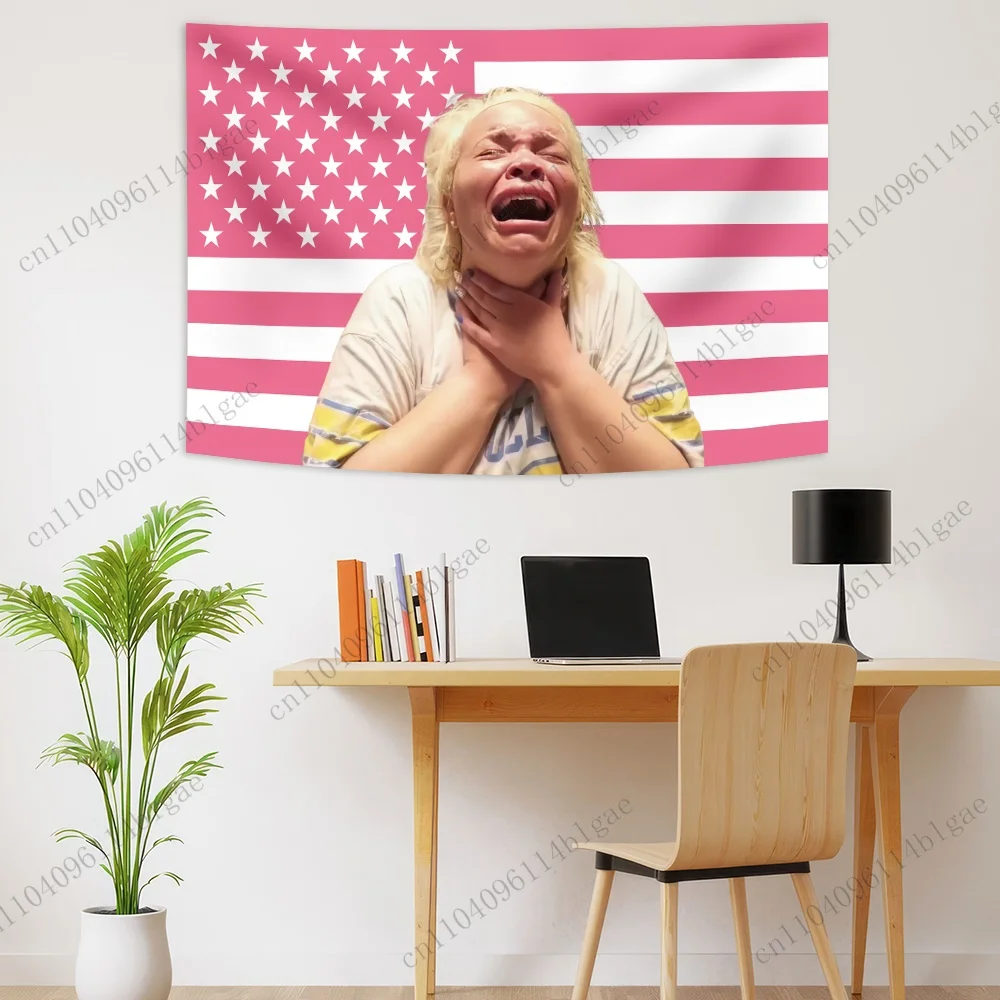 Tapisserie murale à thème patriotique, Expression émotionnelle, drapeau Vibrant, décor de fond, symbolisme culturel, décoration murale