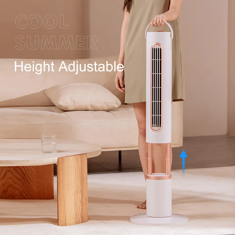 10000mAh Battery chargeable Pedestal Fan with Remote Control Intelligent Air Cooler Smart Appliances Tower Fan