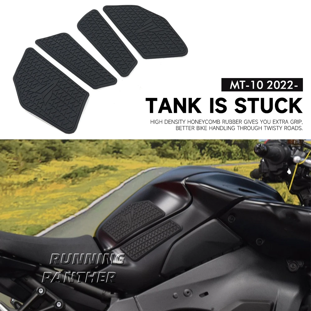 Logo Protector Sticker Motorcycle Fuel Tank Pad Anti slip Stickers Knee Grip Side Decals For YAMAHA MT10 MT-10 mt10 2022 2023