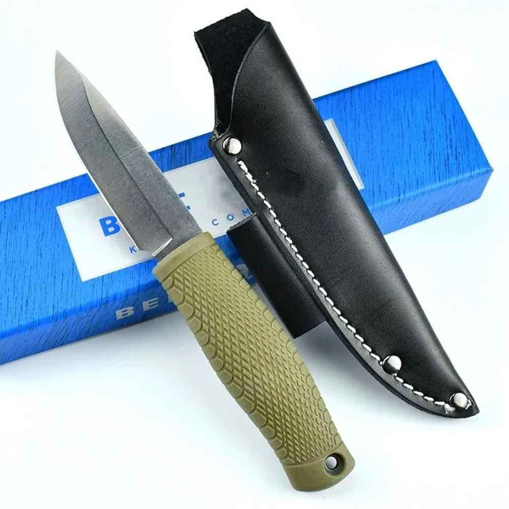 

New 200 Knife Stainless Steel Fixed Blade Knife Pocket Knife with Textured Grip, Jungle Expeditions, Camping Utility, Hiking