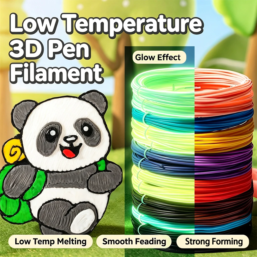 Pla Filament 1.75Mm - 40 Colors Glow-in-the-Dark PLA 3D Pen