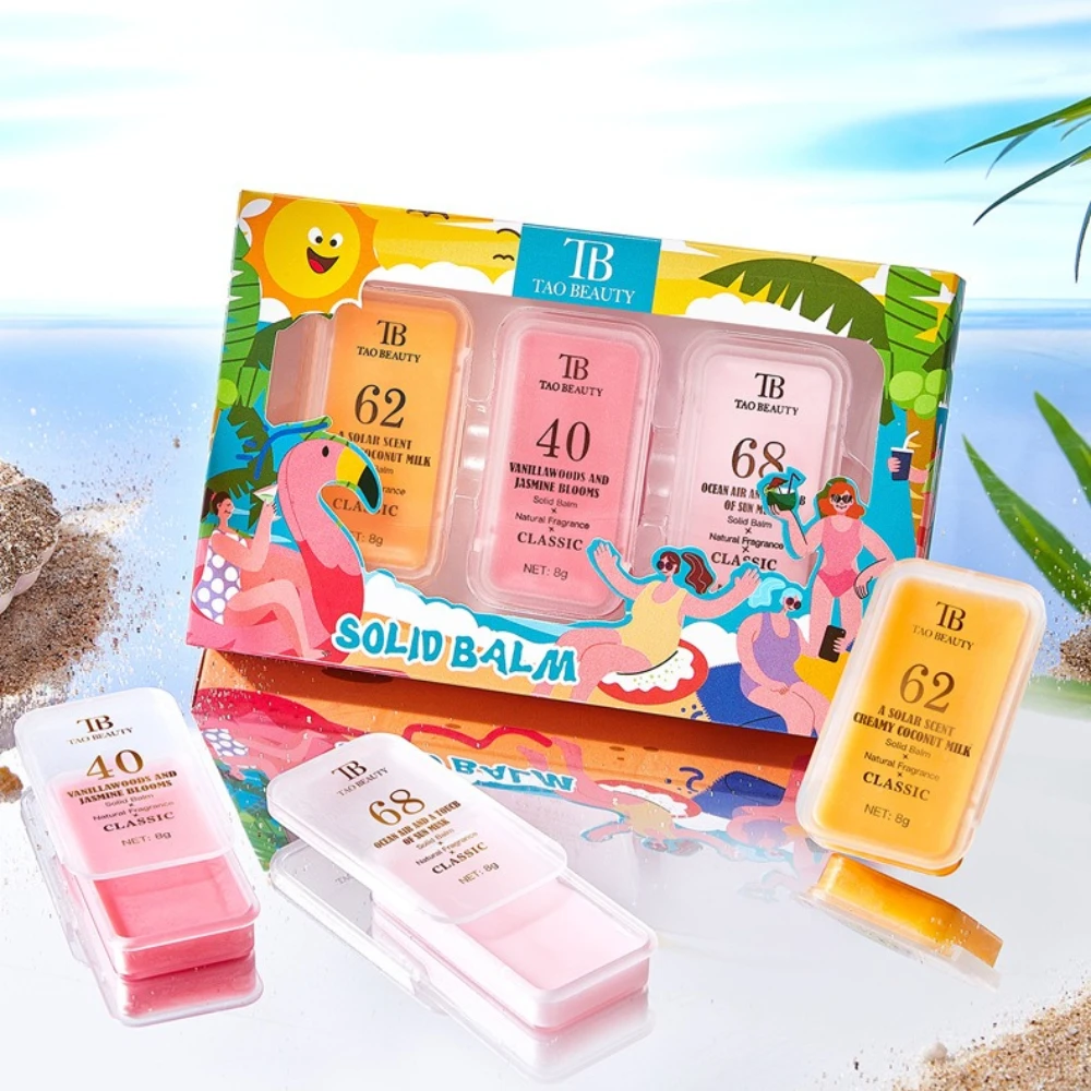 

Набор твердых парфюмерных бальзамов с фруктовым ароматом, 3 шт., романтический аромат для тела для мужчин и женщин, портативный твердый парфюмерный дезодорант, подарок, длительный срок службы