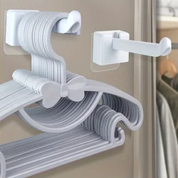 1pc hanger storage rack, balcony, bedroom, multi-functional hanger, non-punched folding hanger storage rack