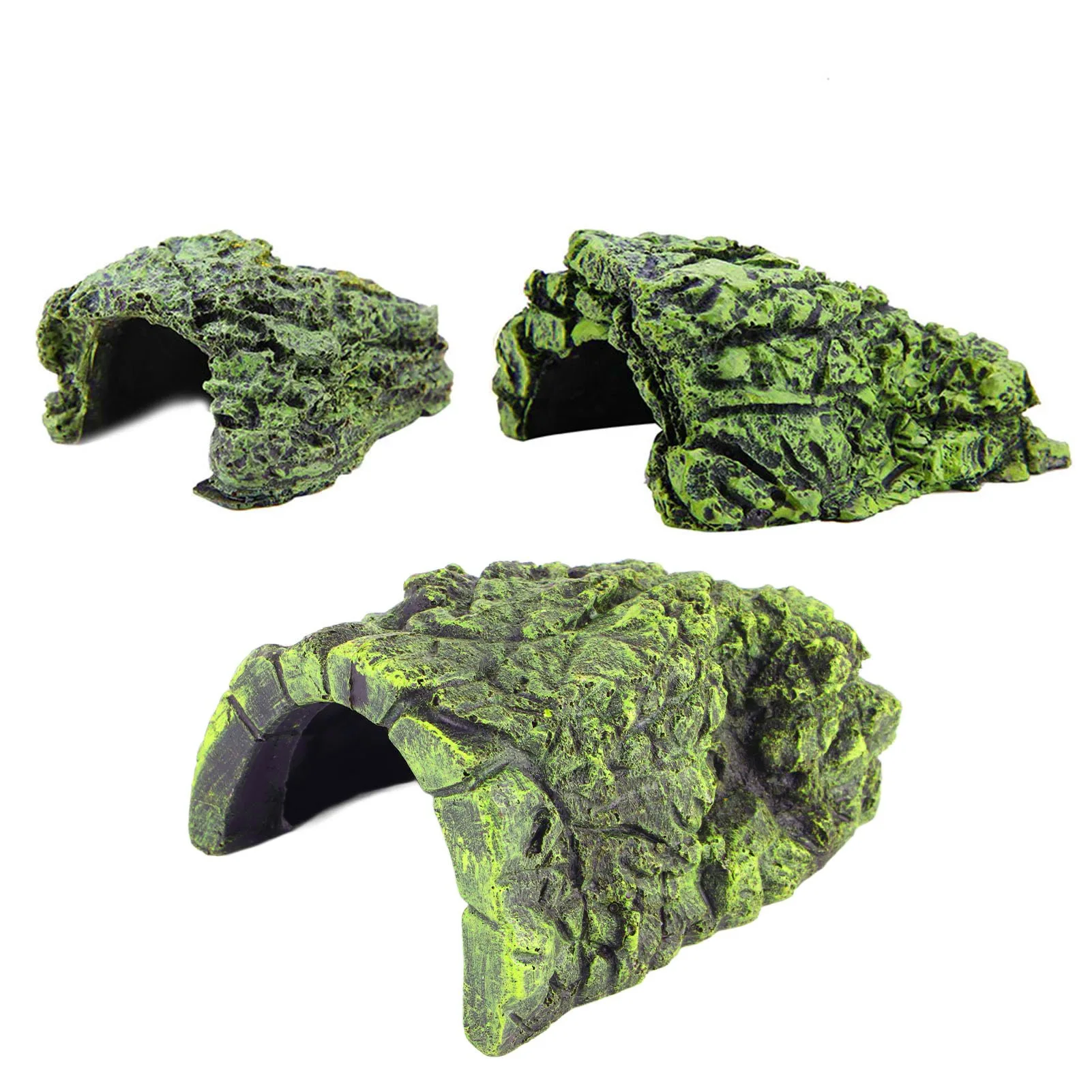 Peixe esconder caverna resina aquário tartaruga réptil basking esconder habitat decoração ornamento