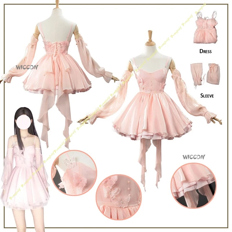 

Love and Deepspace Cosplay Costume Dress Girl Women Suit Pink Princess Skirt Sleeve Heroine Cute Sexy Clothe Christmas Halloween