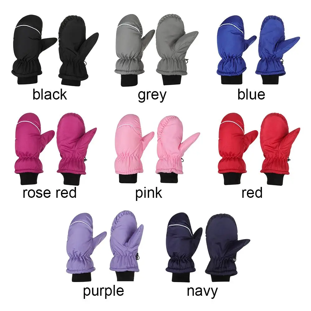 New Children Kids Winter Snow Warm Gloves Boy Girls Ski Snowboard Windproof Waterproof Thicken Keep Warm Winter Must