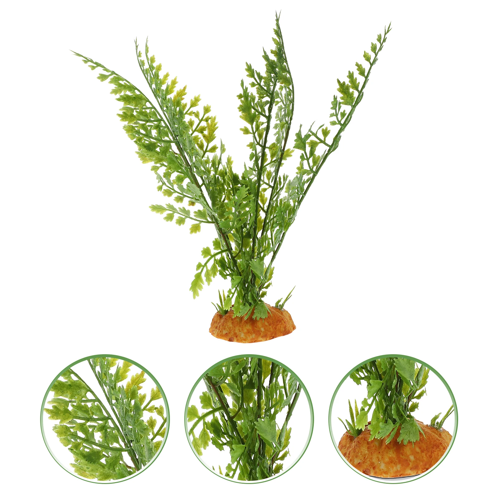 

Fake Green Grass Plant Lifelike Reptile Tank Decor Terrarium Crawl Plants Lizard Habitat Accessories Fish Aquarium