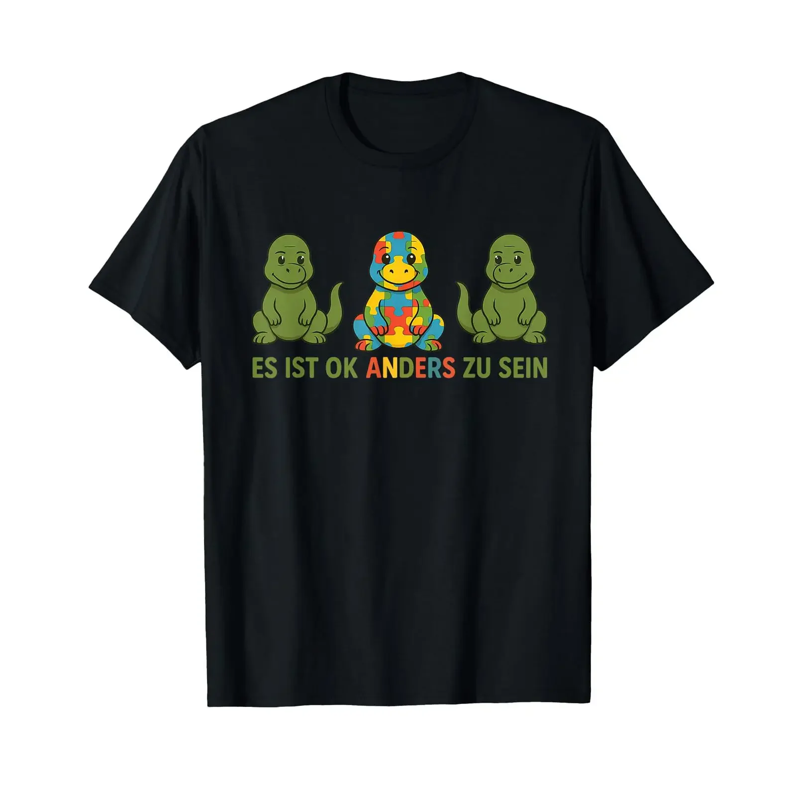 Attention for Autistic Dino Autism T Shirt vintage Washed Comfortable Stylish Unisex Breathable Soft Casual Stretched homme