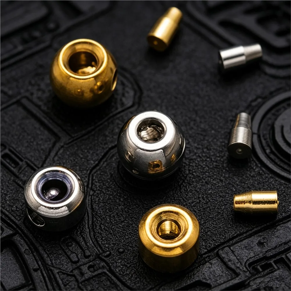 10pcs Stainless Steel Positioning Buckles Clasps Crimp End Bead for DIY Necklace Bracelet Connectors Jewelry Making Accessories