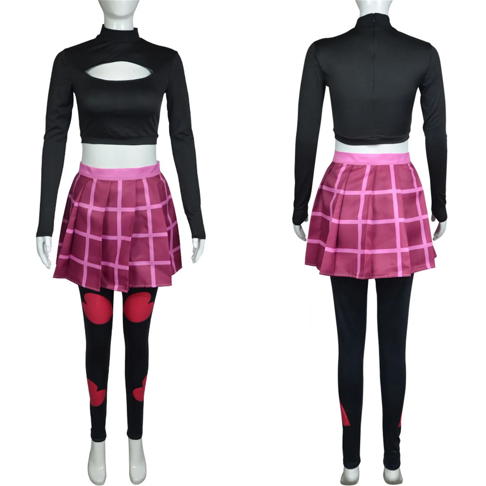 

Комбинезон для косплея босса Салли Мэй из аниме «Helluva», костюм с хвостом для женщин, для взрослых, карнавальный костюм на Хэллоуин