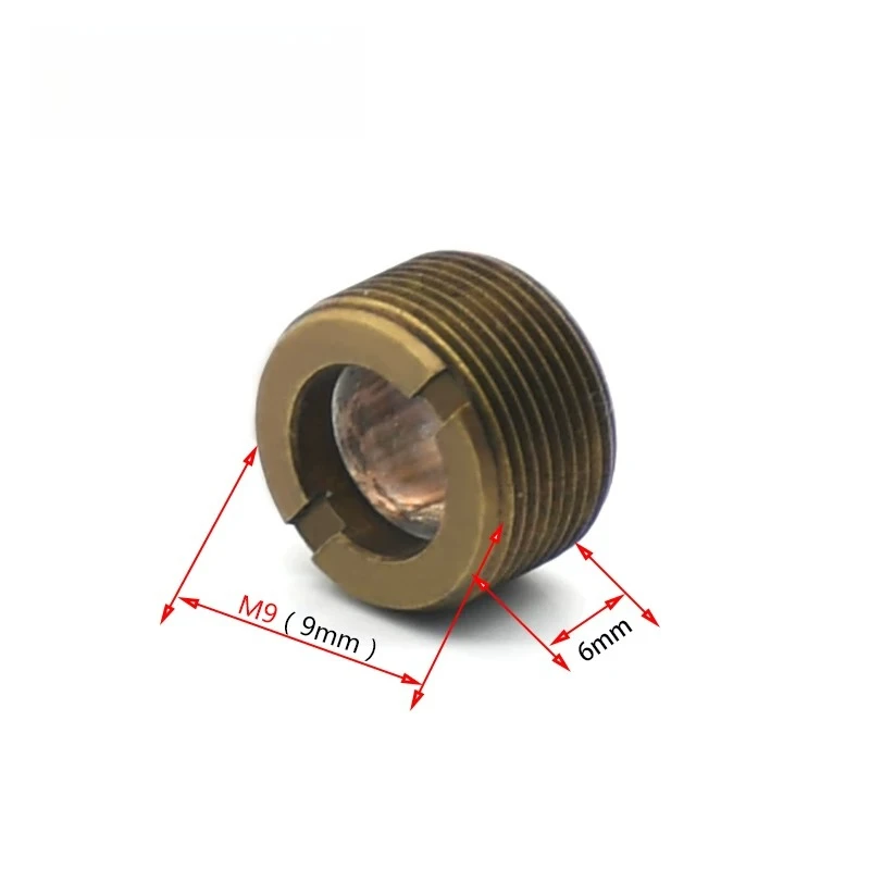 M9 Laser Lens Housing Brass Compatible with 6mm Glass Lens Focal Length F10 Suitable for Laser Modules 2PCS