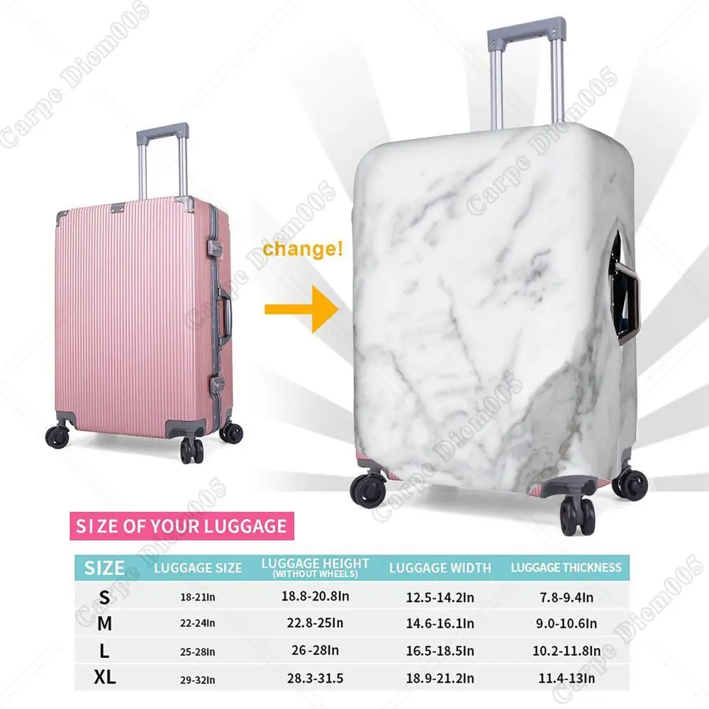 Floral Dragonflies Suitcase Cover Dirt-Proof Baggage Protective Sleeve Travel Luggage Airport Suitcases Covers Fits 18-32 Inch