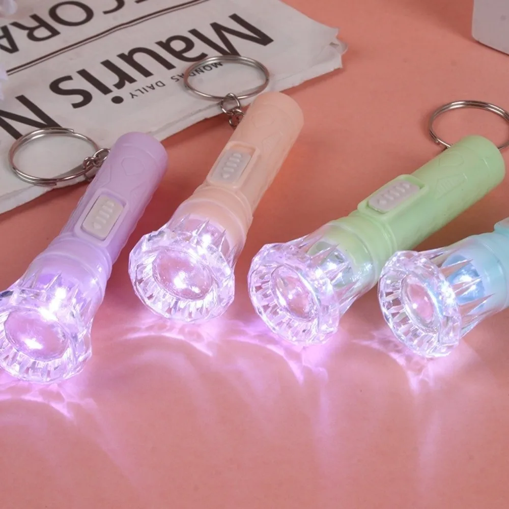 12pcs Portable Random Candy Color Mini Flashlight LED Light Glowing Flashlight Camping Flashlight Christmas