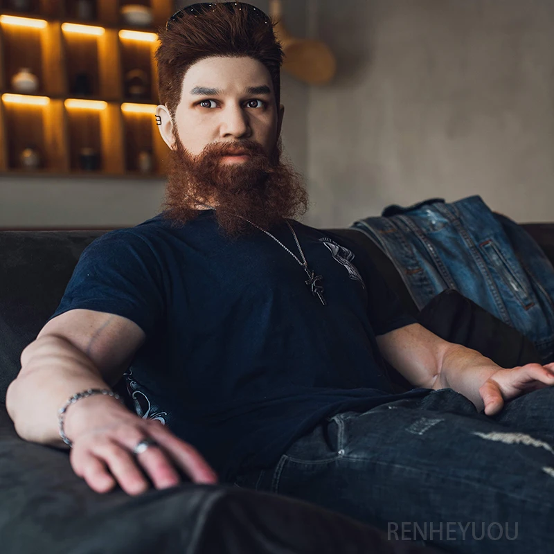 RENHEYUOU 180cm Full Size Gay Men's Most Exciting Anal Insertable Male Toy has a lifelike dildo for female masturbation! - Image 2