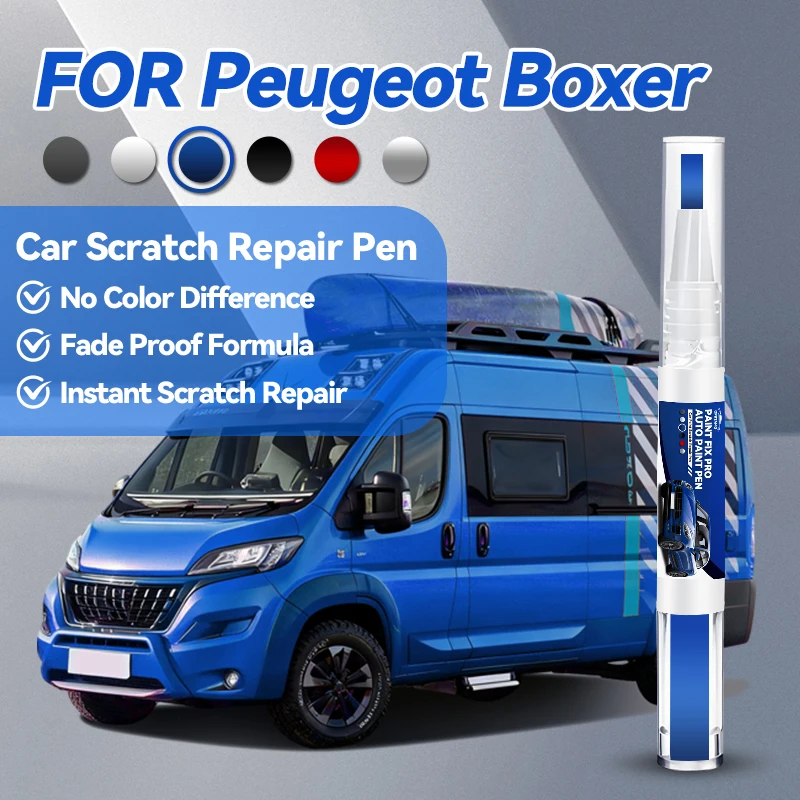 

Специализированные автомобильные аксессуары для Peugeot Boxer: карандаш для ремонта краски, средство для удаления царапин, DIY, черный, белый, красный, синий, серый цвета.