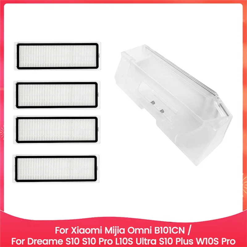

EYFL-5PCS Набор фильтров для пылесборника для Xiaomi Mijia Omni B101CN Dreame S10 S10 Pro L10S Ultra S10 Plus W10S Pro Запасная замена детали