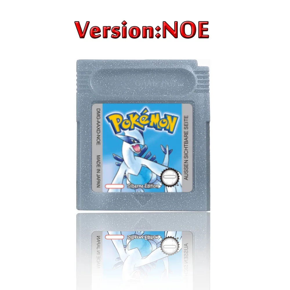 Pokemon 16 Bit Video Game Console Cartridge GBC Game Card Pokemon Series Blue Crystal Gold Green Red Silver Yellow USA Version image 3