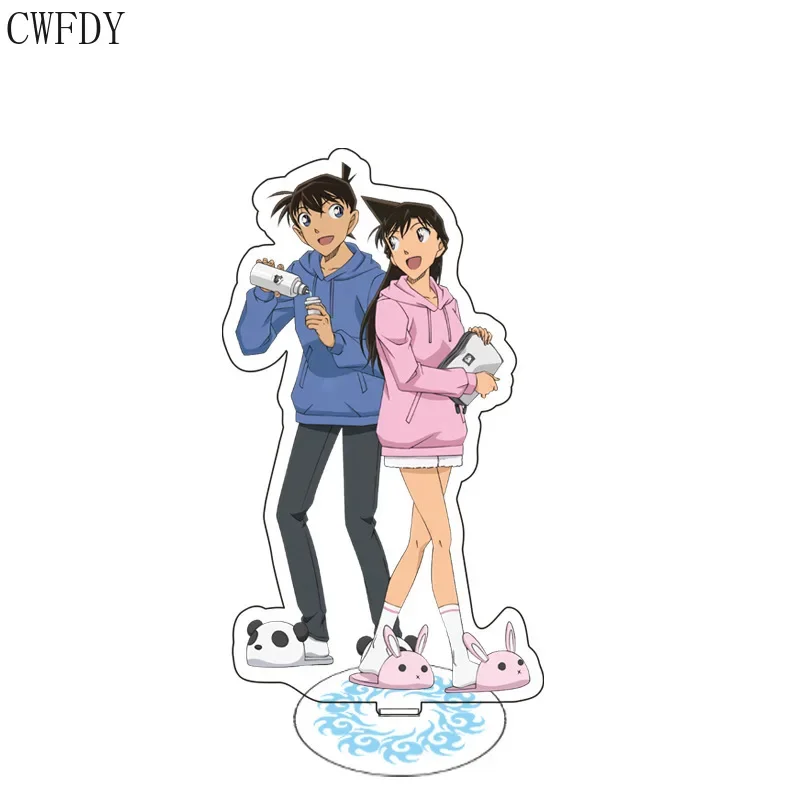 Detective Conan Anime Figure Acrylic Stand Cartoon Action Decoration Cosplay Model Plate Small Desktop Toy Keychain Wedding Gift