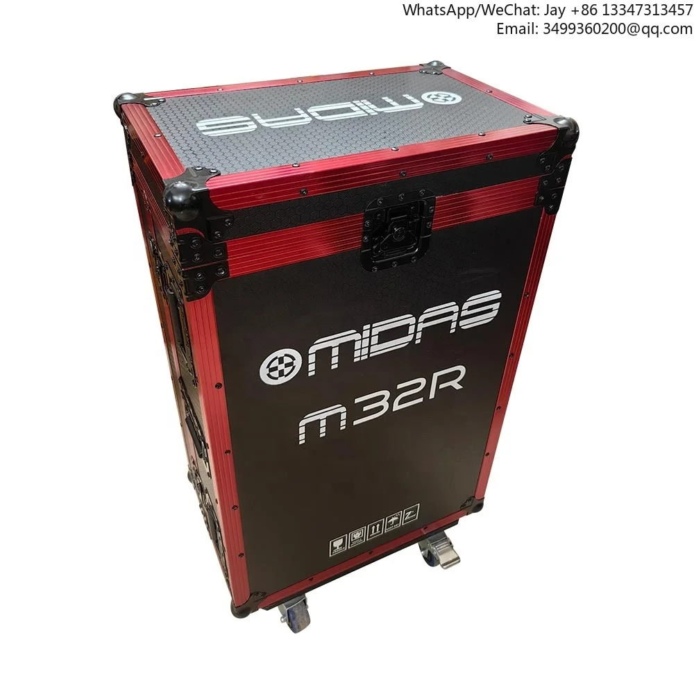 

Customized M32R Live Digital Mixer Flight Case With Wheels Pa System Portable Flight Case Indoor Outdoor